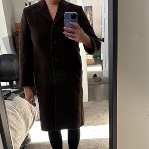 Women's Angora Brown Coat